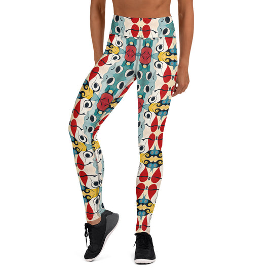 DMV 0230 Vintage Artsy Yoga Leggings