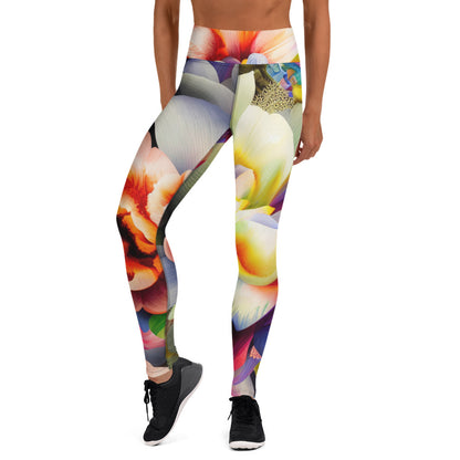 DMV 0081 Floral Yoga Leggings