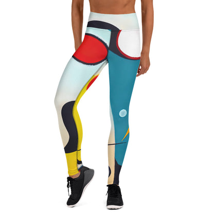 DMV 0037 Retro Art Yoga Leggings