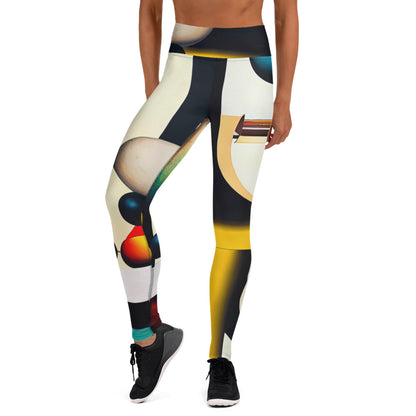 DMV 0055 Retro Art Yoga Leggings