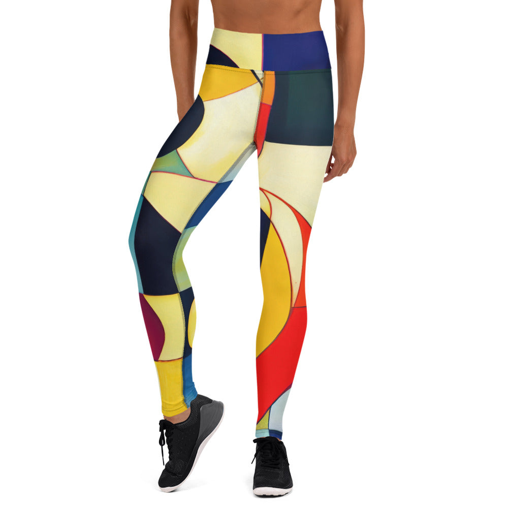 DMV 0024 Abstract Art Yoga Leggings