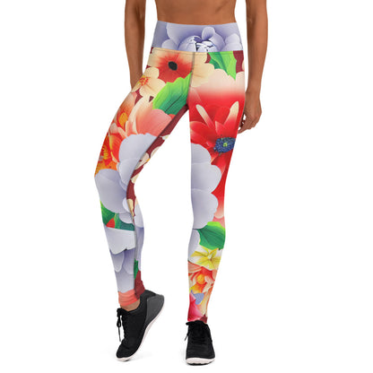 DMV 0035 Floral Yoga Leggings