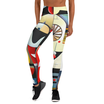 DMV 0022 Retro Art Yoga Leggings