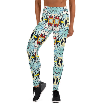 DMV 0005 Vintage Artsy Yoga Leggings