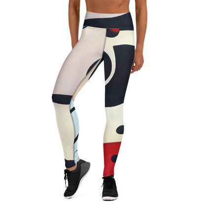 DMV 0039 Retro Art Yoga Leggings