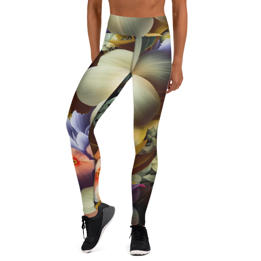 DMV 0125 Floral Yoga Leggings