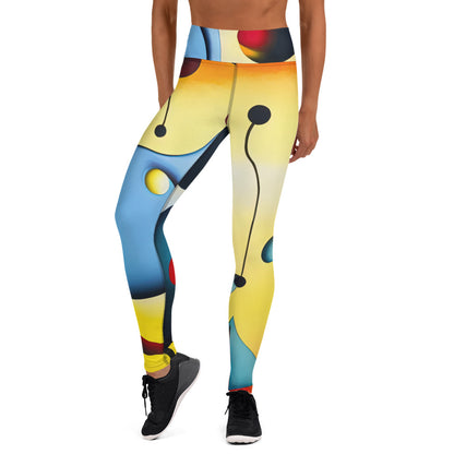 DMV 0098 Retro Art Yoga Leggings