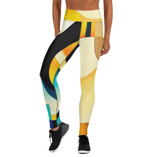 DMV 0222 Retro Art Yoga Leggings