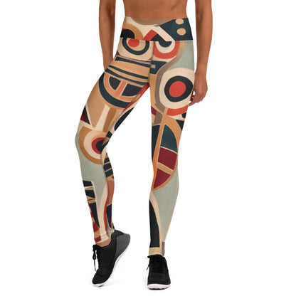 DMV 0217 Retro Art Yoga Leggings