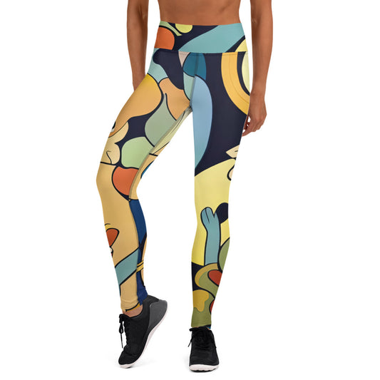 DMV 0242 Retro Art Yoga Leggings