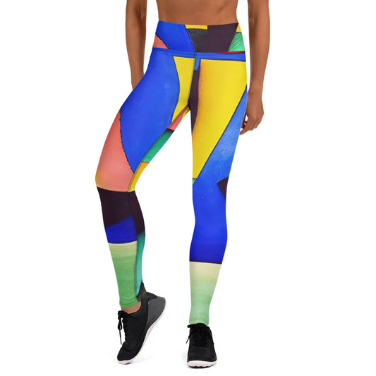 DMV 0255 Retro Art Yoga Leggings