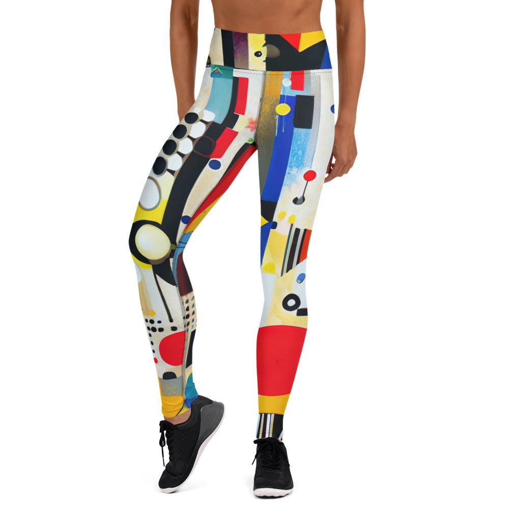 DMV 0124 Retro Art Yoga Leggings