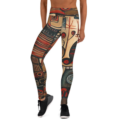 DMV 0256 Retro Art Yoga Leggings