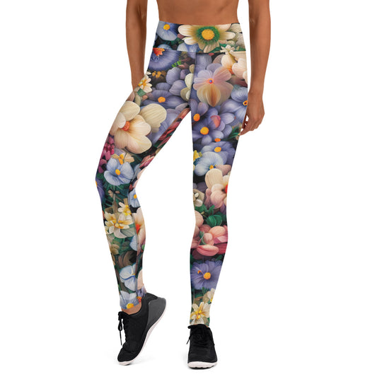 DMV 0114 Floral Yoga Leggings