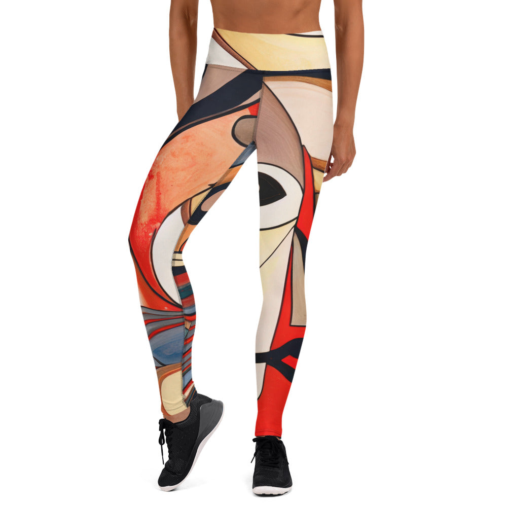 DMV 0214 Retro Art Yoga Leggings