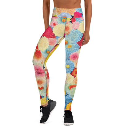 DMV 0106 Floral Yoga Leggings