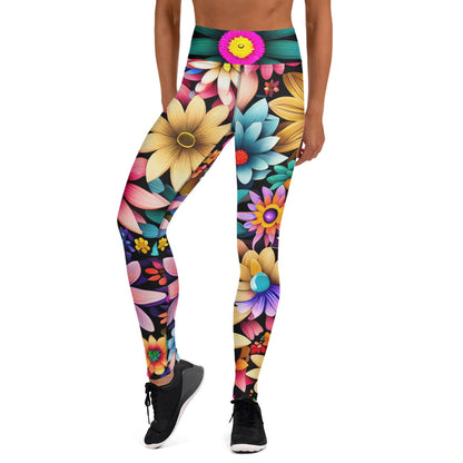 DMV 0265 Floral Yoga Leggings