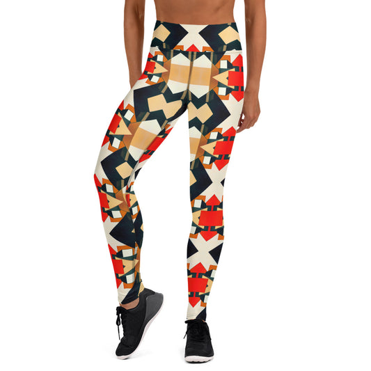 DMV 0138 Geo Boho Yoga Leggings