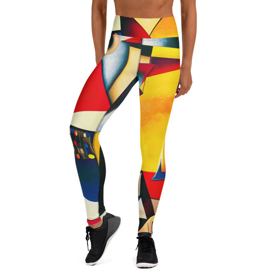 DMV 0187 Retro Art Yoga Leggings