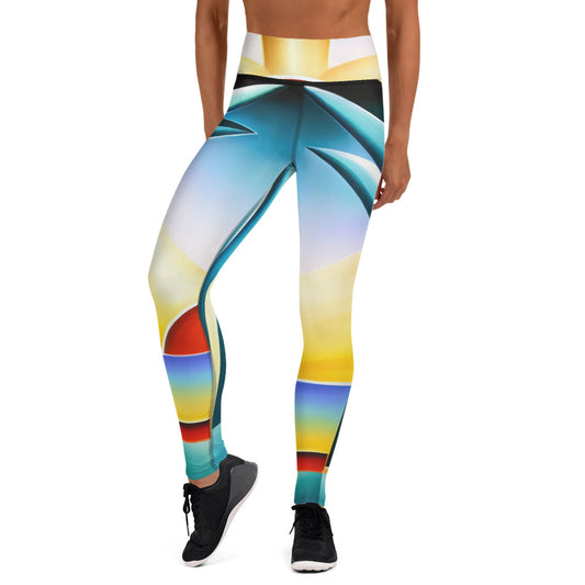 DMV 0262 Retro Art Yoga Leggings