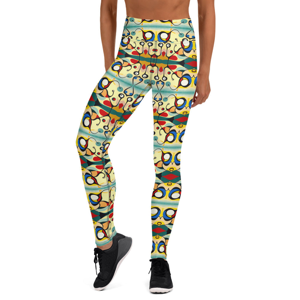 DMV 0405 Vintage Artsy Yoga Leggings