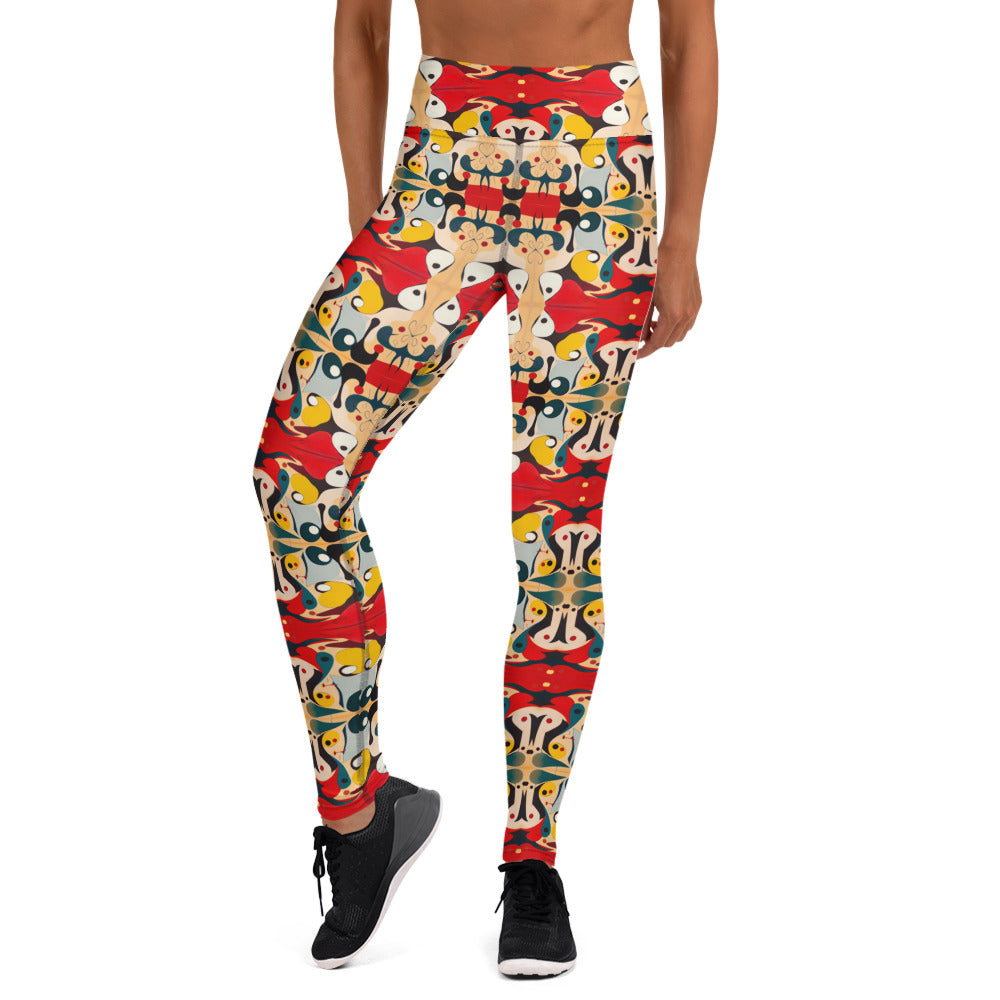 DMV 0203 Vintage Artsy Yoga Leggings