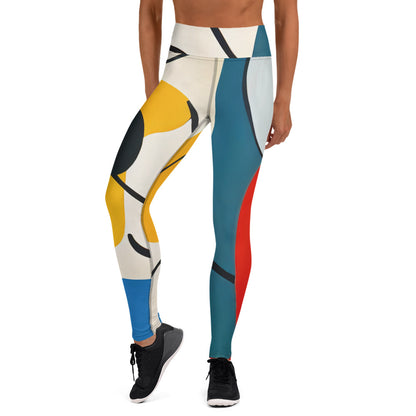 DMV 0876 Retro Art Yoga Leggings