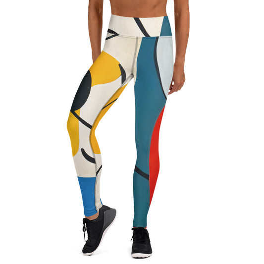 DMV 0876 Retro Art Yoga Leggings