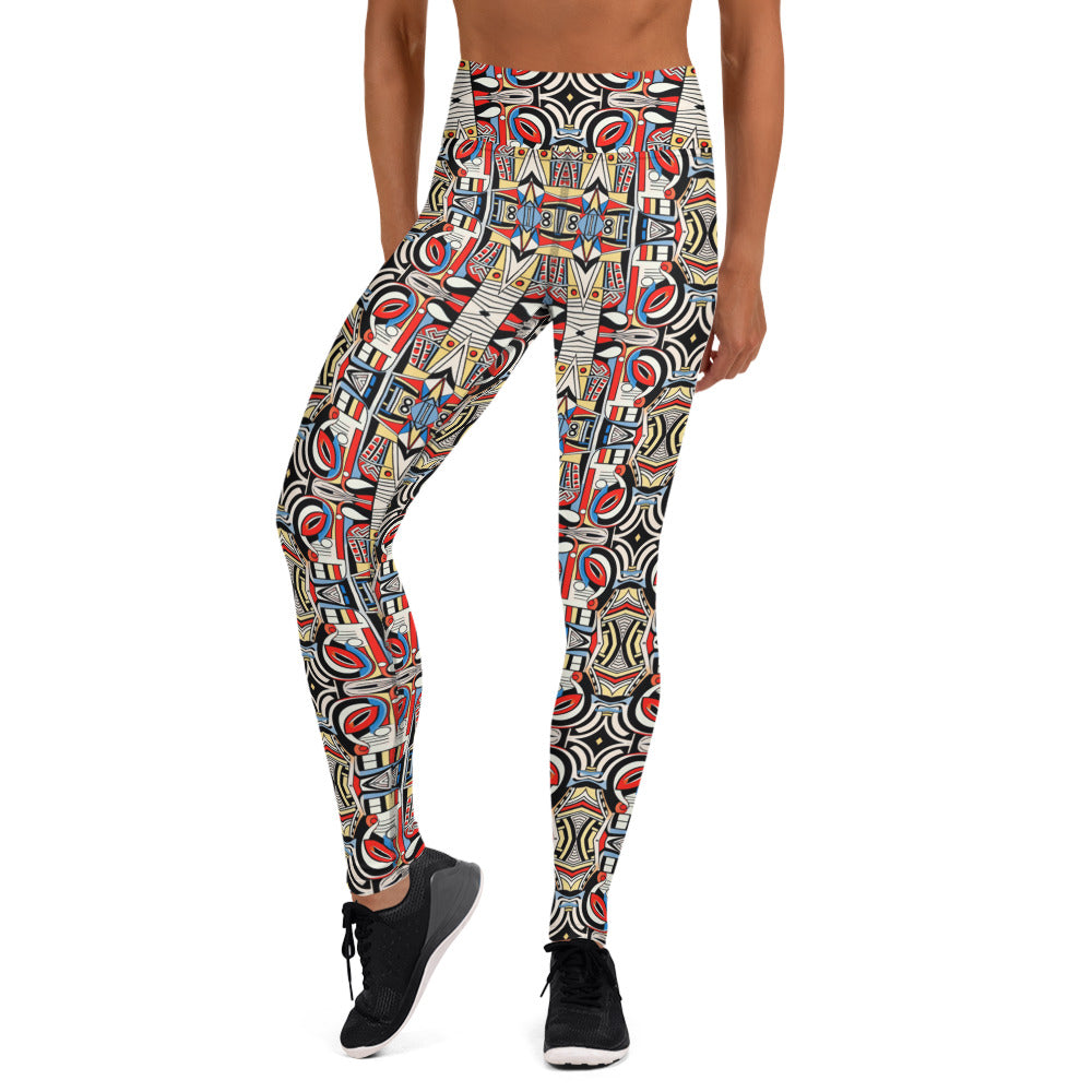 DMV 1341 Chic Boho Yoga Leggings