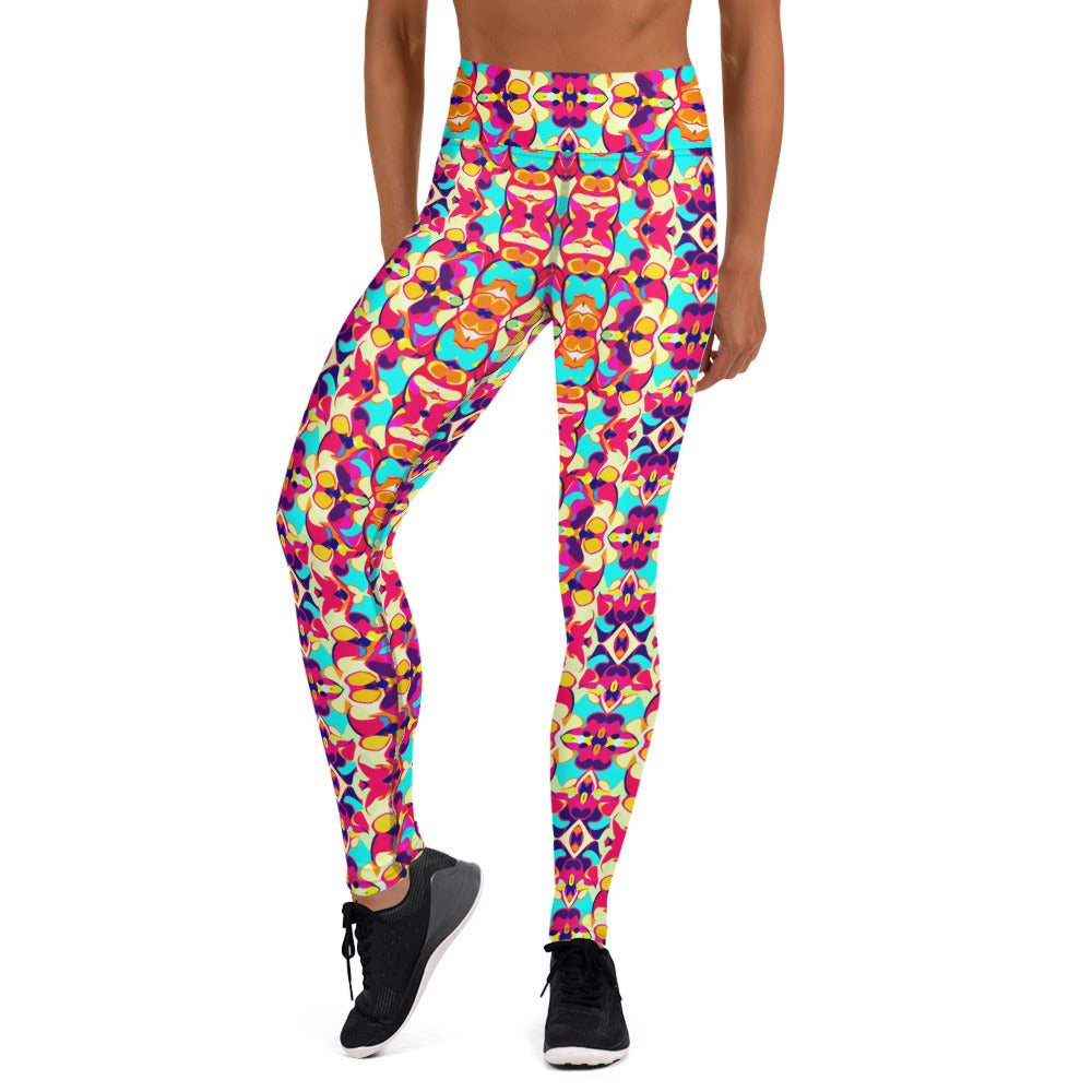 DMV 2052 Vintage Artsy Yoga Leggings