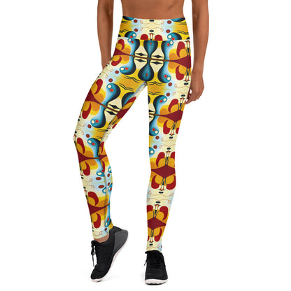 DMV 0613 Vintage Artsy Yoga Leggings