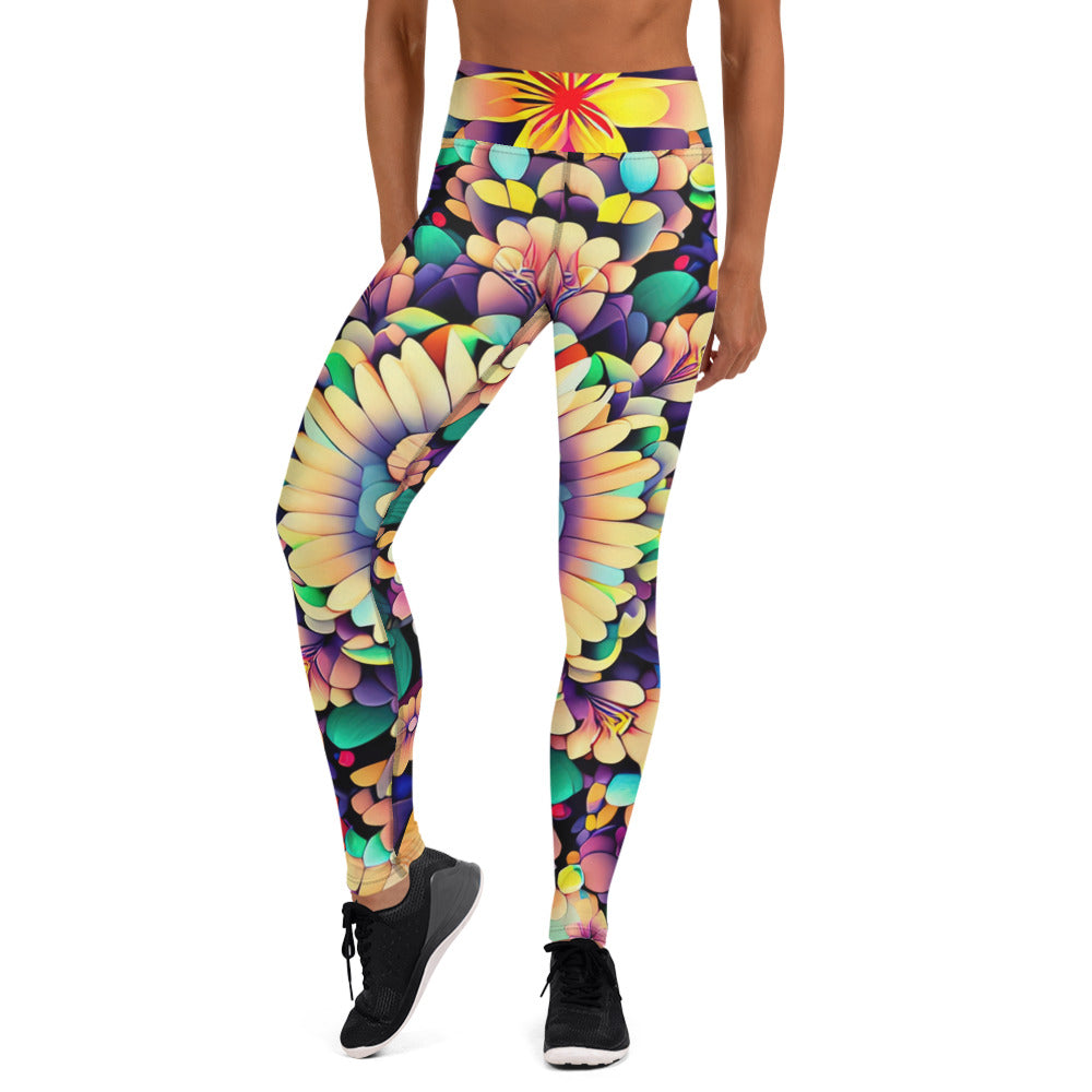 DMV 2021 Floral Yoga Leggings