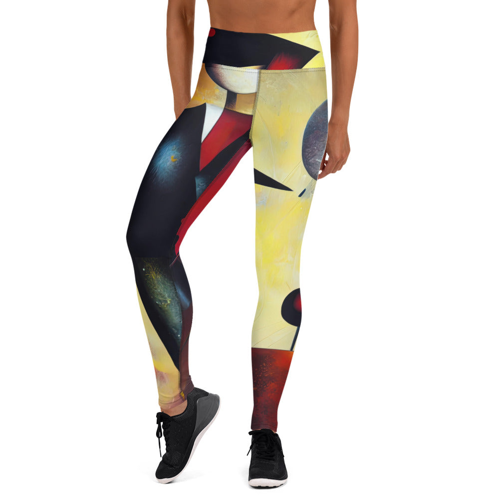 DMV 2040 Retro Art Yoga Leggings