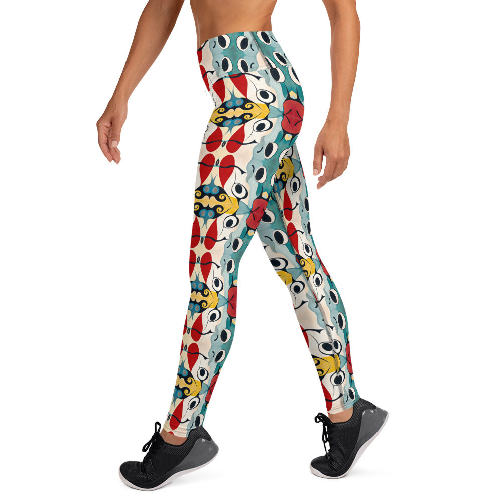 DMV 0230 Vintage Artsy Yoga Leggings