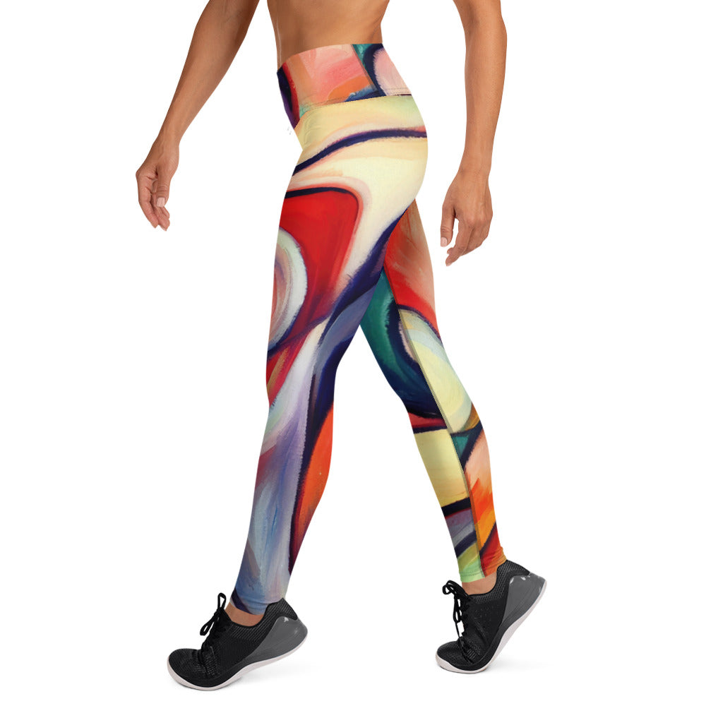 DMV 0277 Abstract Art Yoga Leggings