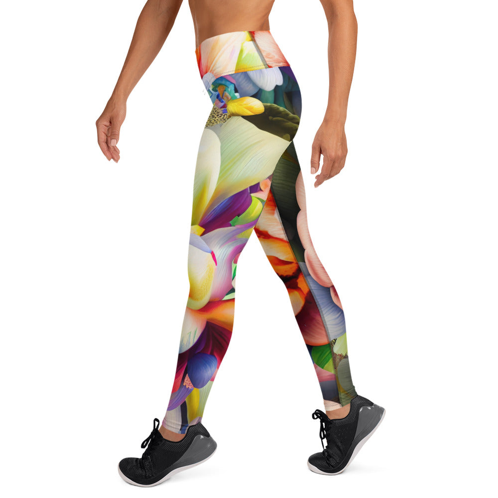 DMV 0081 Floral Yoga Leggings