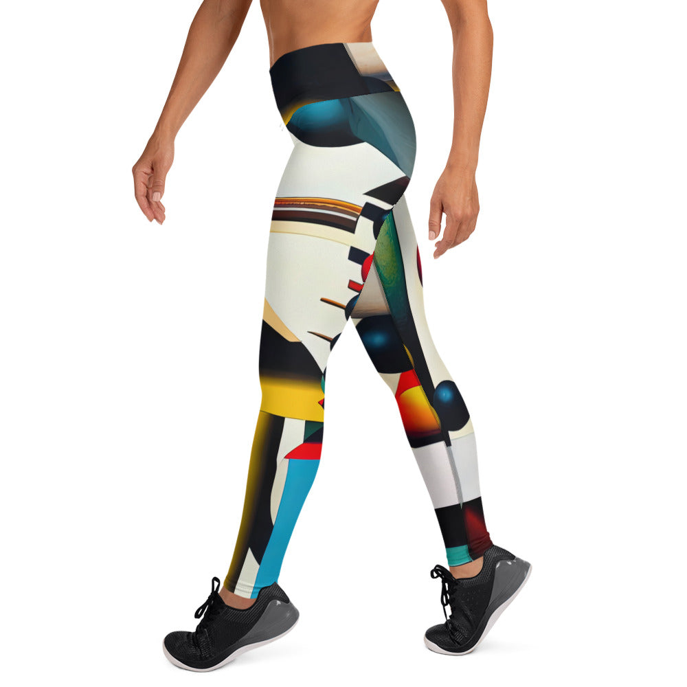 DMV 0055 Retro Art Yoga Leggings