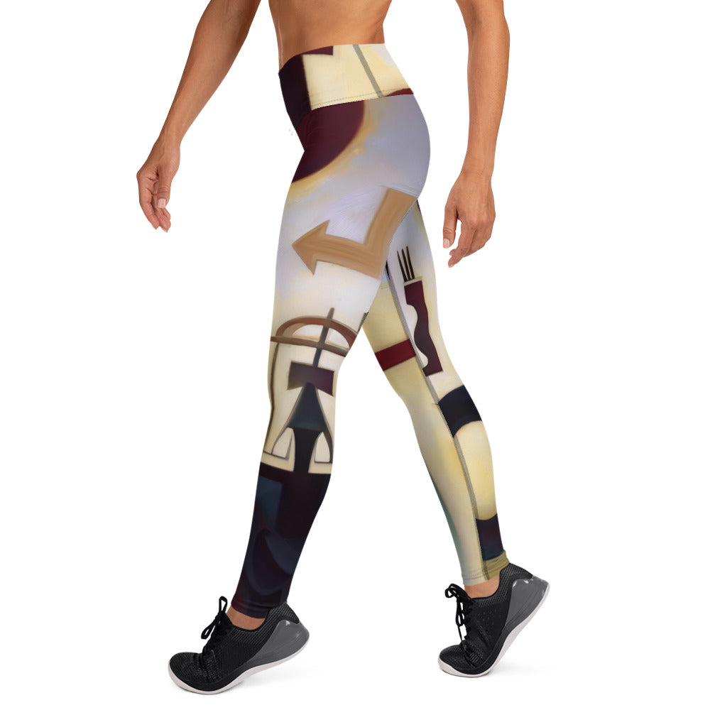 DMV 0083 Abstract Art Yoga Leggings