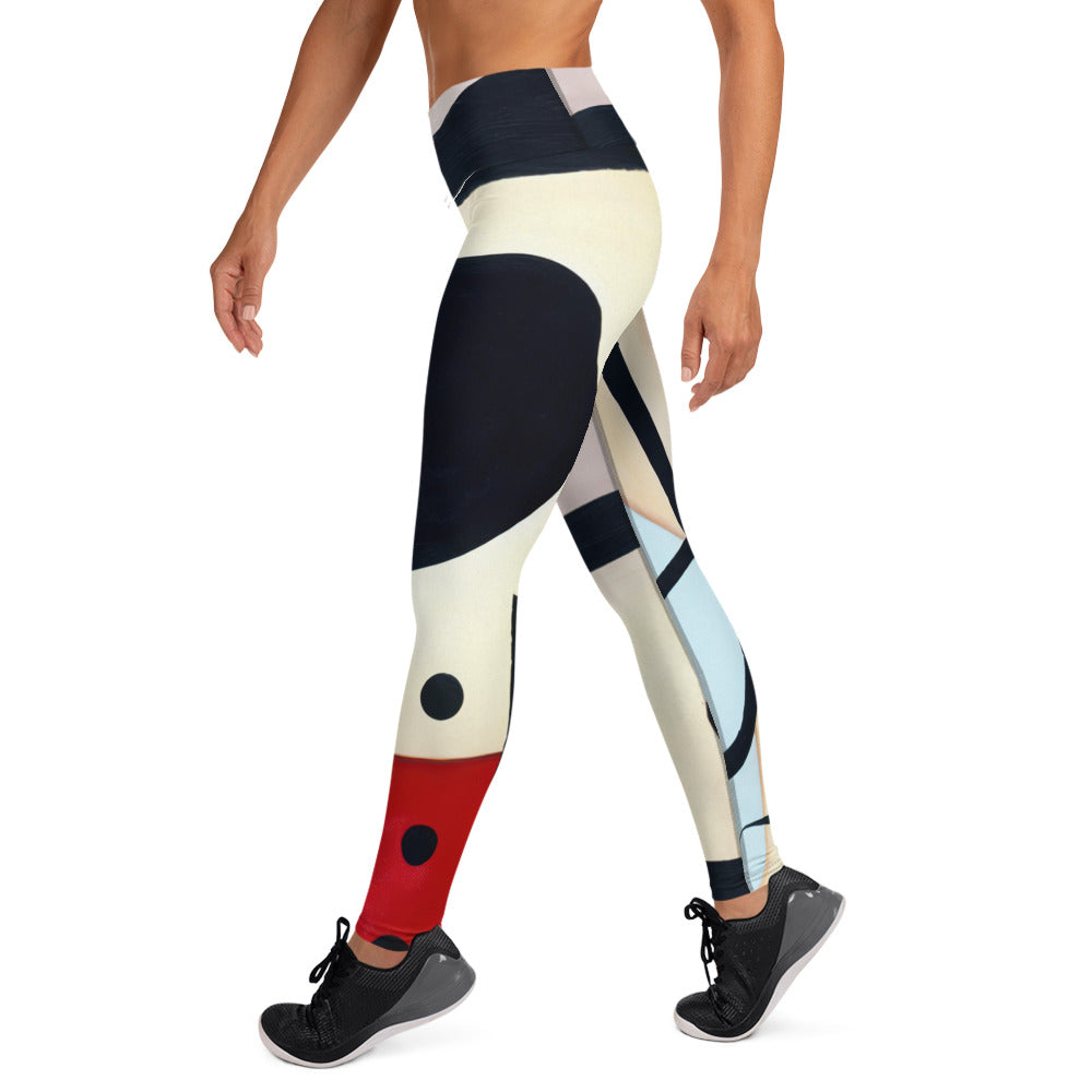 DMV 0039 Retro Art Yoga Leggings