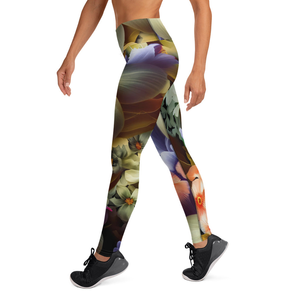 DMV 0125 Floral Yoga Leggings