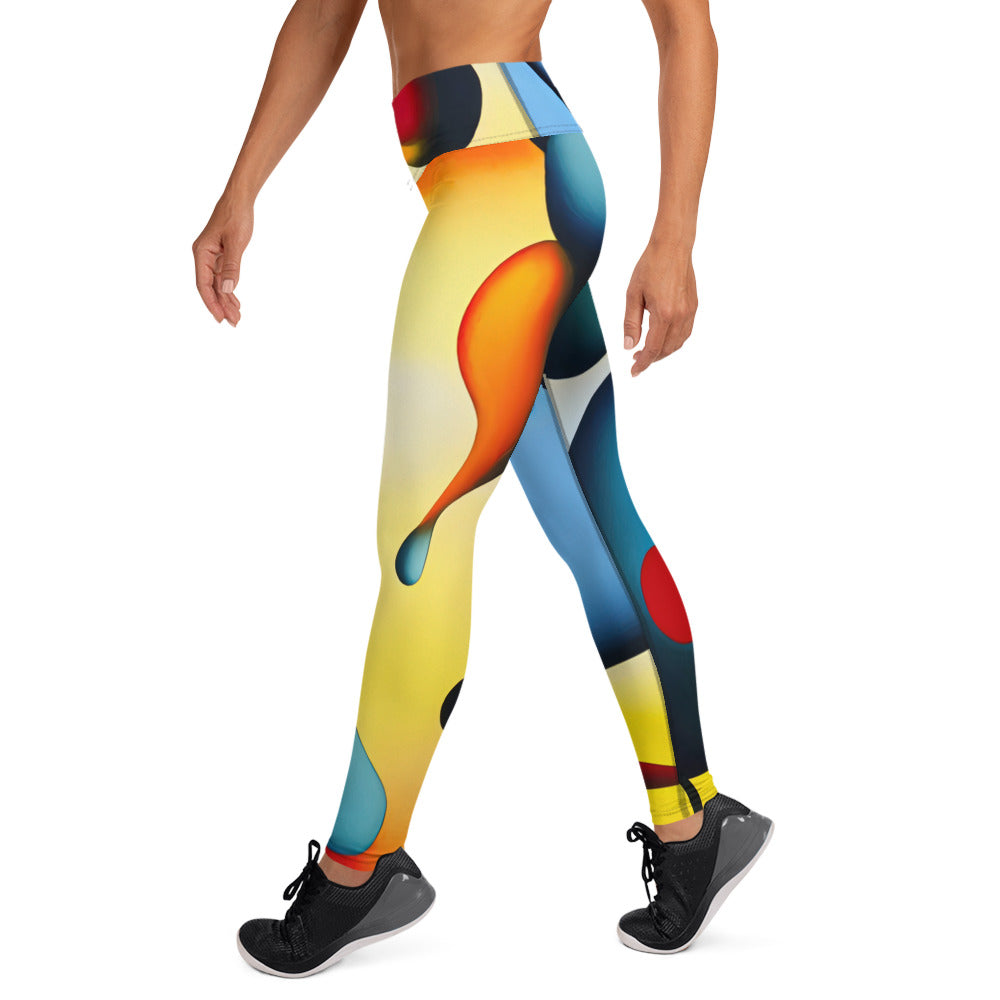 DMV 0098 Retro Art Yoga Leggings