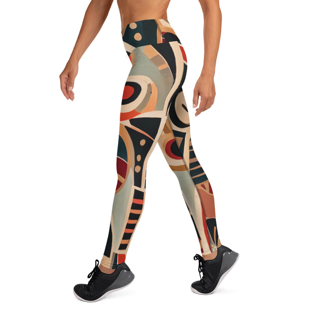 DMV 0217 Retro Art Yoga Leggings