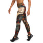 DMV 0256 Retro Art Yoga Leggings