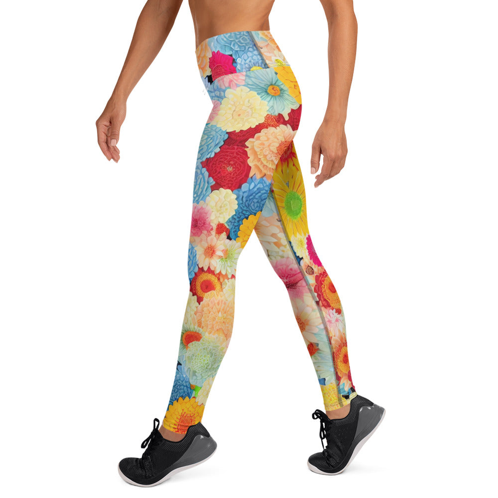 DMV 0106 Floral Yoga Leggings