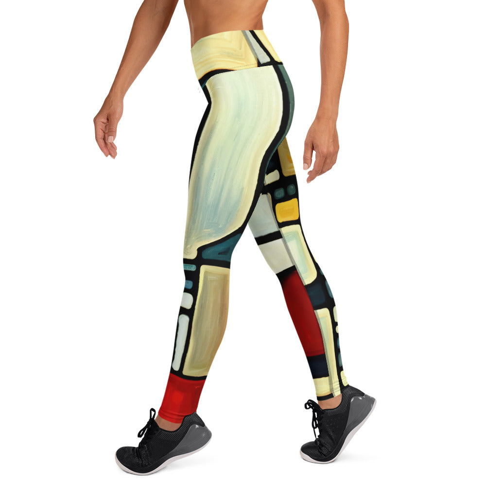 DMV 0117 Abstract Art Yoga Leggings