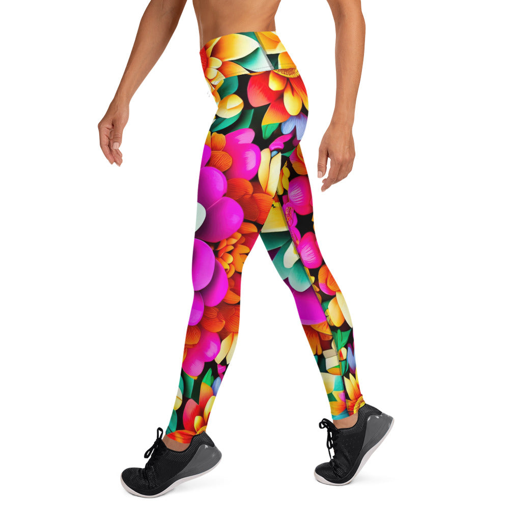 DMV 0250 Floral Yoga Leggings