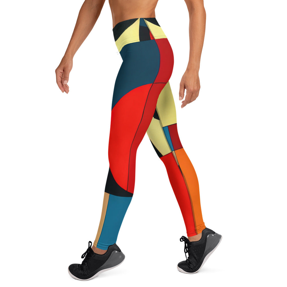 DMV 1351 Abstract Art Yoga Leggings