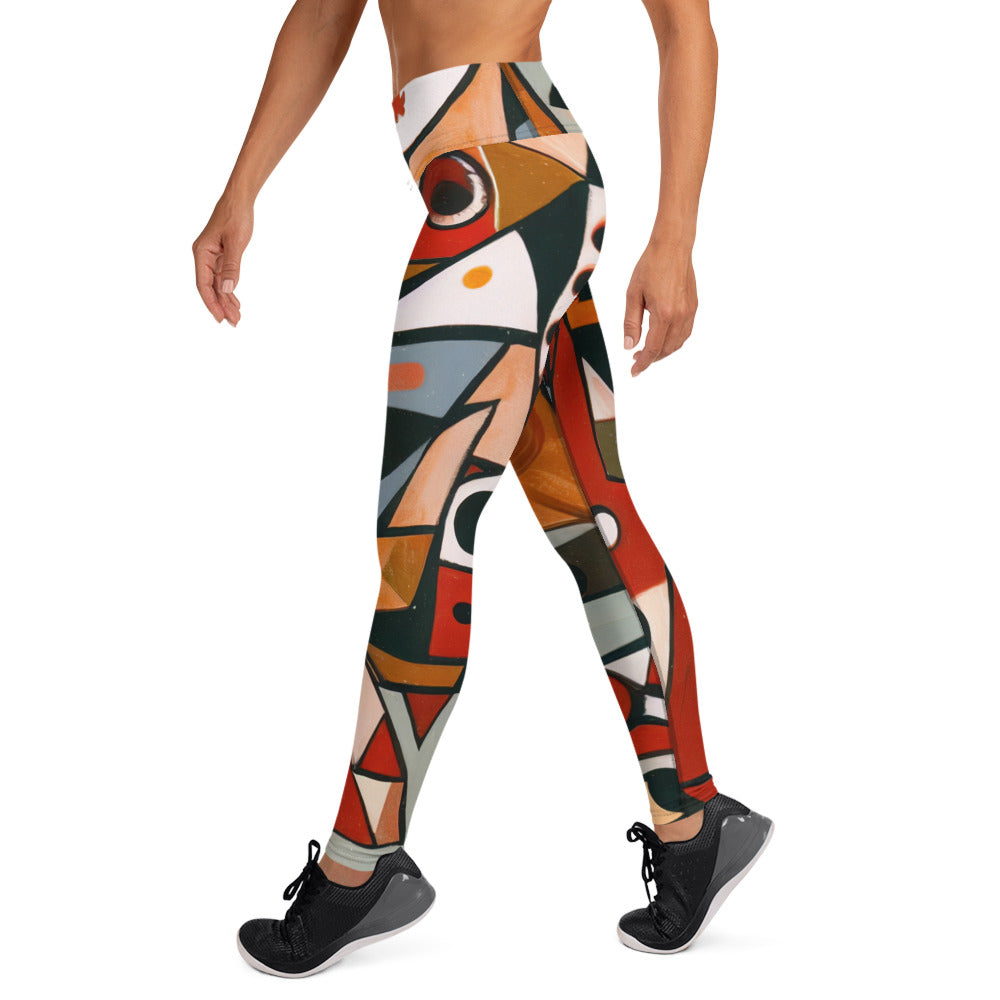 DMV 0522 Retro Art Yoga Leggings