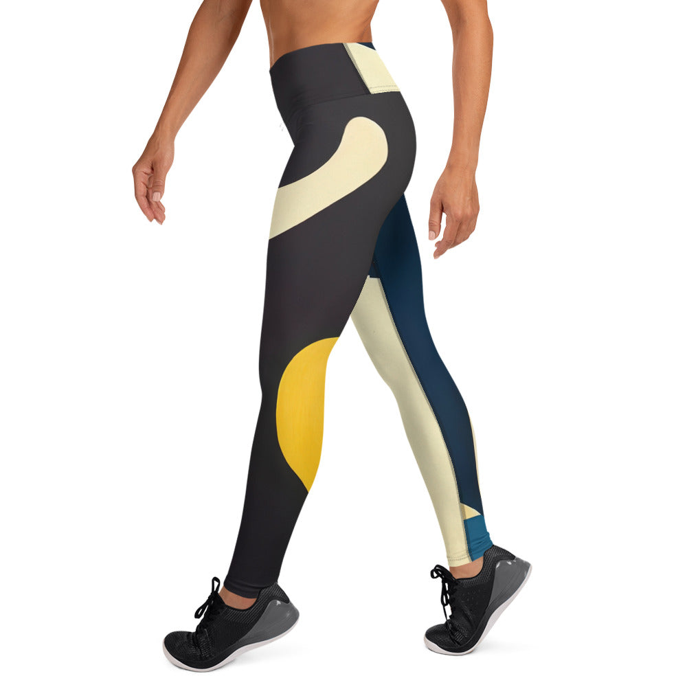 DMV 0421 Retro Art Yoga Leggings