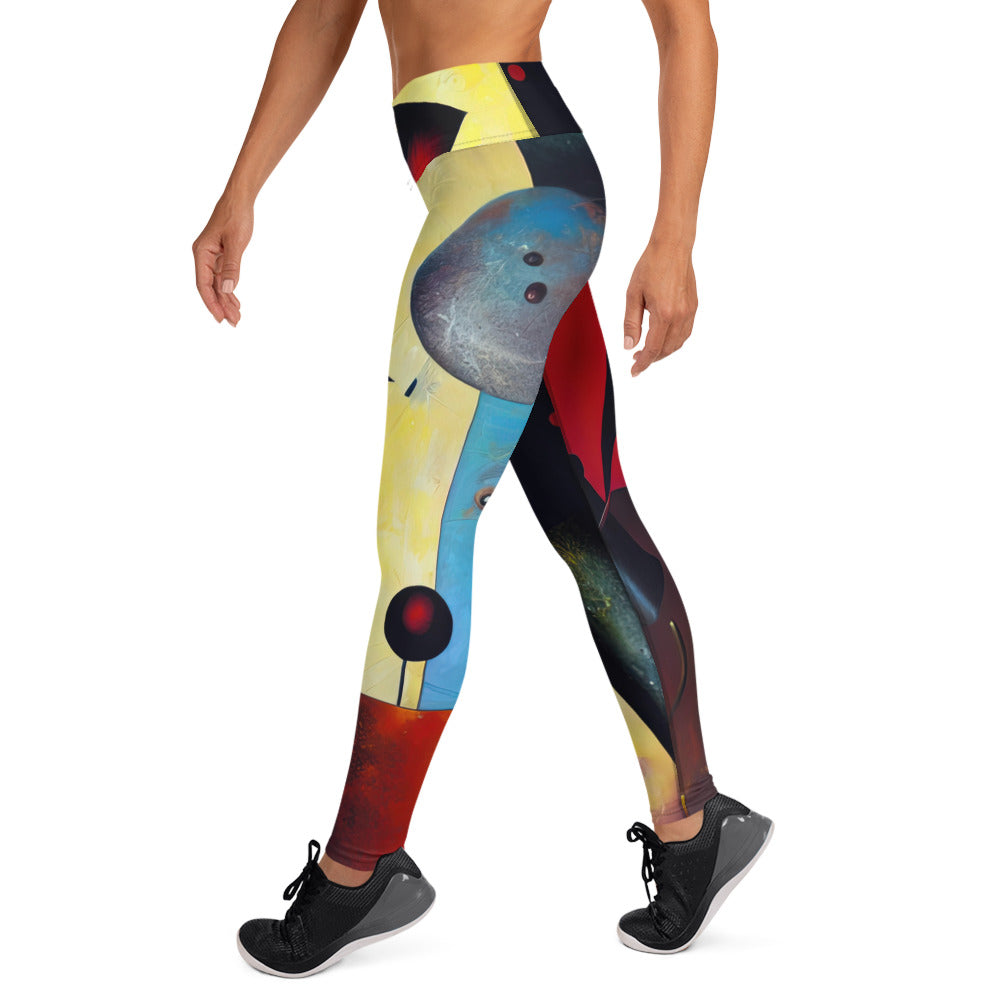 DMV 2040 Retro Art Yoga Leggings